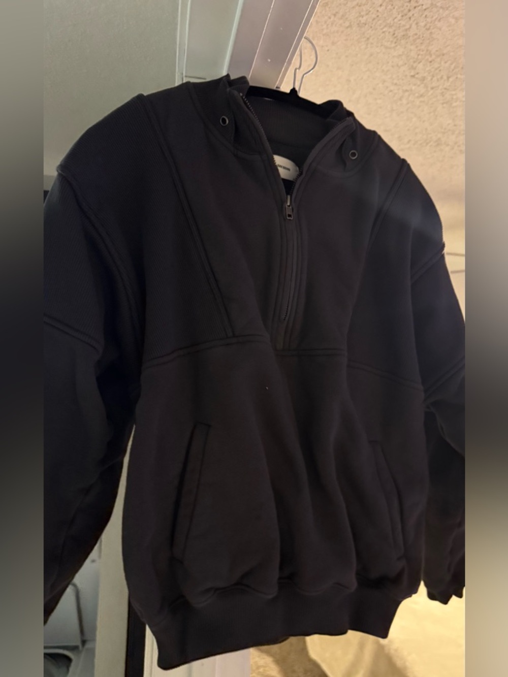Joah Brown Charcoal Half-Zip Pullover S/M - Picture 6 of 6